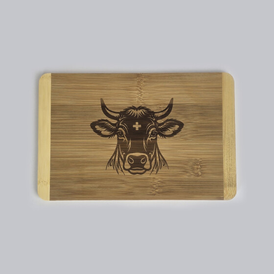Fr&uuml;hst&uuml;cksbrettchen mit Gravur, Edition Swiss Cow
