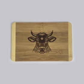 Fr&uuml;hst&uuml;cksbrettchen mit Gravur, Edition Swiss Cow