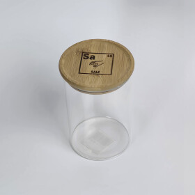 Vorratsglas mit Gravur, M, Edition Salz