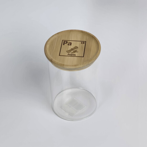 Vorratsglas mit Gravur, M, Edition Pasta