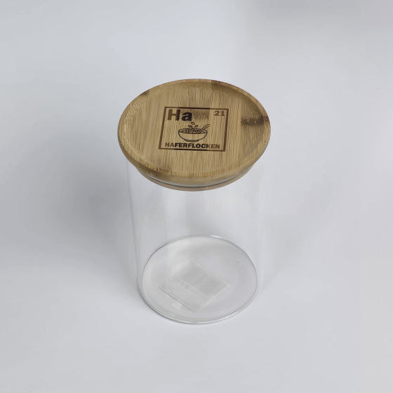 Vorratsglas mit Gravur, L, Edition Haferflocken