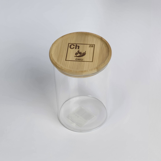 Vorratsglas mit Gravur, L, Edition Chili