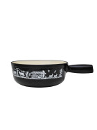 Alpes Caquelon Guss schwarz &Oslash; 21 cm, schwarz