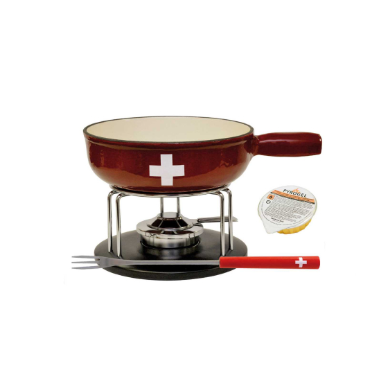 Croix-CH Fondue-Set 9-tlg Bc, 21 cm