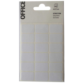 Etiketten weiss 26x17 mm, 108 Stk.