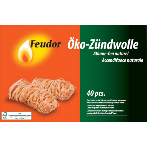 Feueranz.Holzwolle Feudor, 40 Stk.