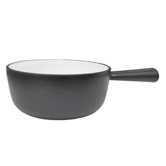 Caquelon Gusseisen, schwarz, &Oslash;18 cm