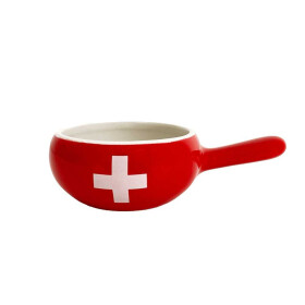 Cut Mini Caquelon mit Schweizerkreuz, 50 ml