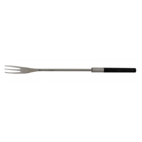 Garnitur 6 Fonduegabeln Inox ABS, schwarz