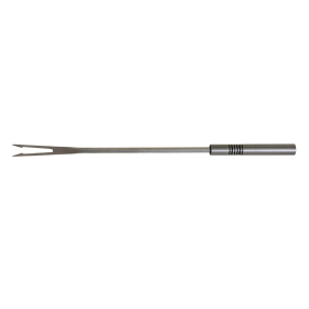 Garnitur 6 Bourguignonnegabeln Inox Ringe, schwarz