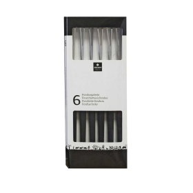 Garnitur 6 Fondue Bourguignonnegabeln Nylon schwarz