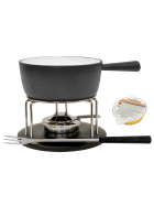 Fondue-Set schwarz 9 Teile in Geschenkverpackung