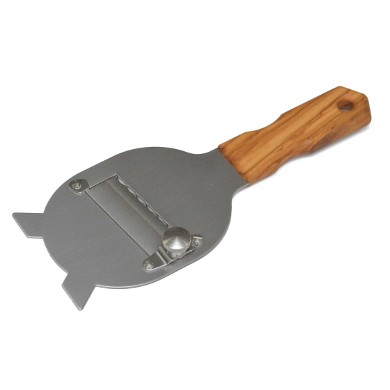 Tr&uuml;ffelschneider mit Olivenholz Griff