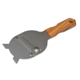 Tr&uuml;ffelschneider mit Olivenholz Griff