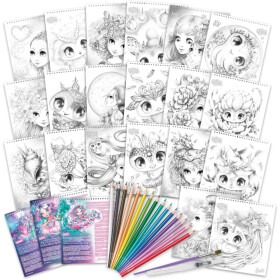 Wasserfarben Set mit Buch