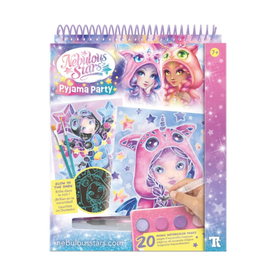 Aquarellbuch-Set Pyjama Party