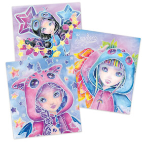 Aquarellbuch-Set Pyjama Party