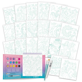Aquarellbuch-Set Pyjama Party