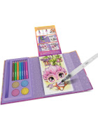 Aquarellbuch Pure White mit Stiften