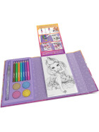 Aquarellbuch Pure White mit Stiften