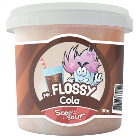 Mr. Flossy Zuckerwatte Sour Cola, 40g