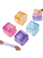 Squeezy Cube Glitter 7.5 cm, assortiert, 1 Stk.