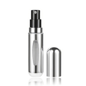 Mini Parf&uuml;mzerst&auml;uber Flasche, 8 ml, silber