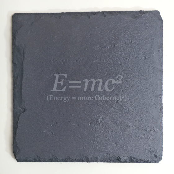 Flaschen Untersetzer, Edition E=mc2