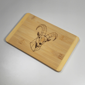 Fr&uuml;hst&uuml;cksbrettchen mit Gravur, Edition Steinbock