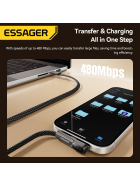 USB-A - USB-C, 240W, 5A, 480 Mbps, USB 2.0, 1 m