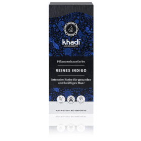 khadi Pflanzenhaarfarbe Reines Indigo Blau-Schwarz, 100 g