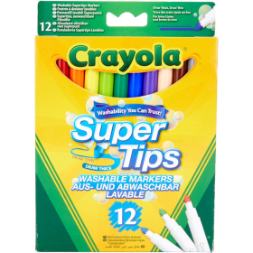 Crayola 12 Supertips Filzstifte