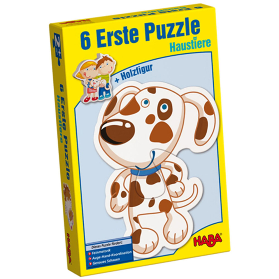Puzzle Erste Puzzle - Haustiere, 2 x 6 Teile