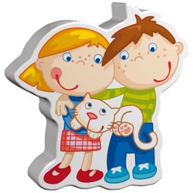 Puzzle Erste Puzzle - Haustiere, 2 x 6 Teile
