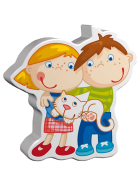 Puzzle Erste Puzzle - Haustiere, 2 x 6 Teile