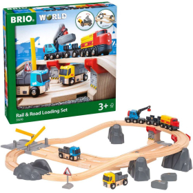 BRIO Rail & Road Loading Set