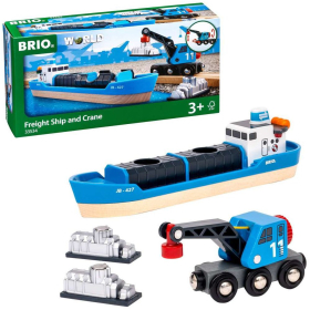 BRIO Container & Crane Wagon