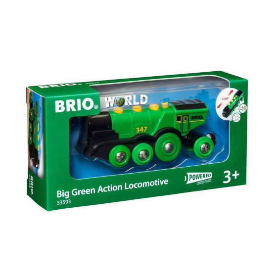 BRIO Big Green Action Locomotive