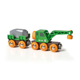 BRIO Clever Crane Wagon