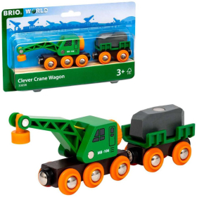 BRIO Clever Crane Wagon