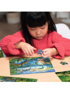 Puzzle Faszination Dinosaurier, 3 x 49 Teile