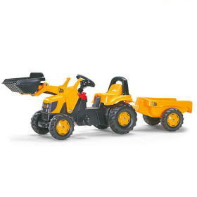 RollyToys Kid Trettraktor JCB, Anhänger & Lader