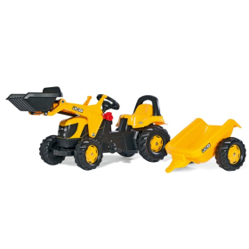 RollyToys Kid Trettraktor JCB, Anhänger & Lader