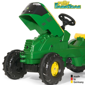 RollyToys Farmtrac Trettraktor John Deere 6210 R mit Frontlader & Luftreifen